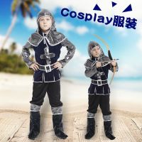 hot seller boy performance costume childrens cos ninja little warrior stage props set