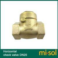 1 pcs of horizontal check valve  3/4"  DN20  Brass non return valve Valves