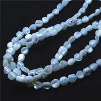 1 String Nature Whtie Mother Of Pearl Saltwater Shell Beads Chips 5-8MM 40CM Length For Womens celets Making Accessories