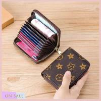 ON SALE Card holder female anti-degaussing card holder anti-theft swiping ID multi-card card holder male short large-capacity organ bag card holder