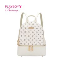 Playboy Bunny Ladies Monogram Backpack BQB 343 Multi Color