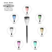 Solar light 1 LED 7สีไฟโซล่าเซลล์ ไฟปักสนาม หลอดไฟ มีแสง7สีในตัว แผงโซล่าเซลล์ พลังงานแสงอาทิตย์