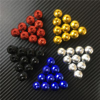 10PCS M5x16mm กระจกรถจักรยานยนต์กระจกสลักเกลียวสกรู Nut Fastener สำหรับ Honda Suzuki Yamaha Kawasaki