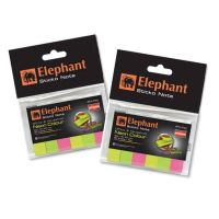 Elephant กระดาษโน๊ต กระดาษโน๊ตกาวในตัว อินเด็กซ์นีออน 12x50 มม. 80 แผ่น จำนวน 1 ชิ้น พร้อมส่ง