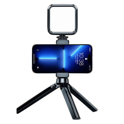 โทรศัพท์มือถือแสงเติมแสง Rgb แบบมือถือชุดไฟถ่ายภาพกระเป๋าพกพาขนาดเล็กแสง Selfie พร้อมคลิปขาตั้งกล้อง