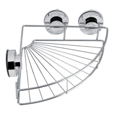 Bathroom Triangle Shower Corner Shelf Storage Rack Stainless Steel Shampoo Shower Gel Organizer Holder With Vacuum Suction Cup