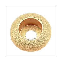 1 PCS Stone Edging Wheel Grinding Wheel 75Mm Angle Grinder Edging Wheel Roman Slotted Granite Marble Brazed Diamond Angle Grinder Grinding Head 30Mm