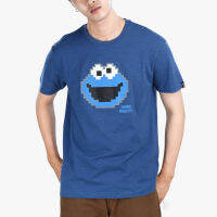 【New】 DOSH UNISEX T-SHIRTS SESAME STREETเสื้อยืดคอกลม แขนสั้น ผู้ชาย DSEMT5043-BU