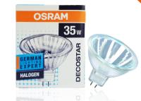 10 หลอด หลอดไฟ OSRAM DECOSTAR 51 STANDARD 12V 35W GU5.3 36° #41865 WFL MR16 Open Halogen Lamp