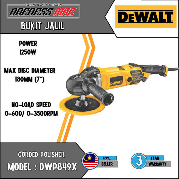 DEWALT DWP849X ROTARY POLISHER [ POLISH MACHINE ] Lazada