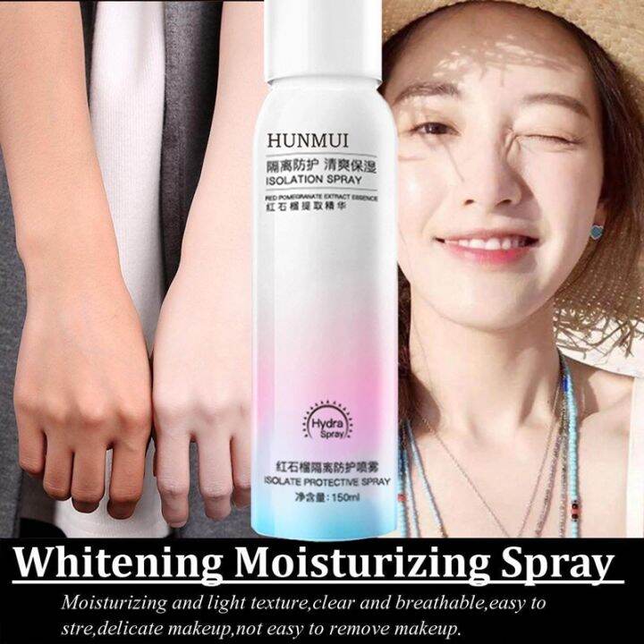 HUNMUI Waterproof Instant Whitening Sunscreen Spray UV Isolation ...