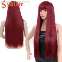 Wigs with Bangs for Women Synthetic Hair 32 Inch Super Long Straight Wig with Fringe for Ladies Cosplay Party Fancy Dress Daily [ Hot sell ] Decoration Center