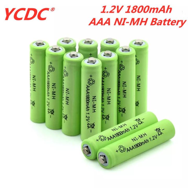 Battery AAA 1.2V 1800 MAh Ni-MH Rechargeable High Capacity Battery ...