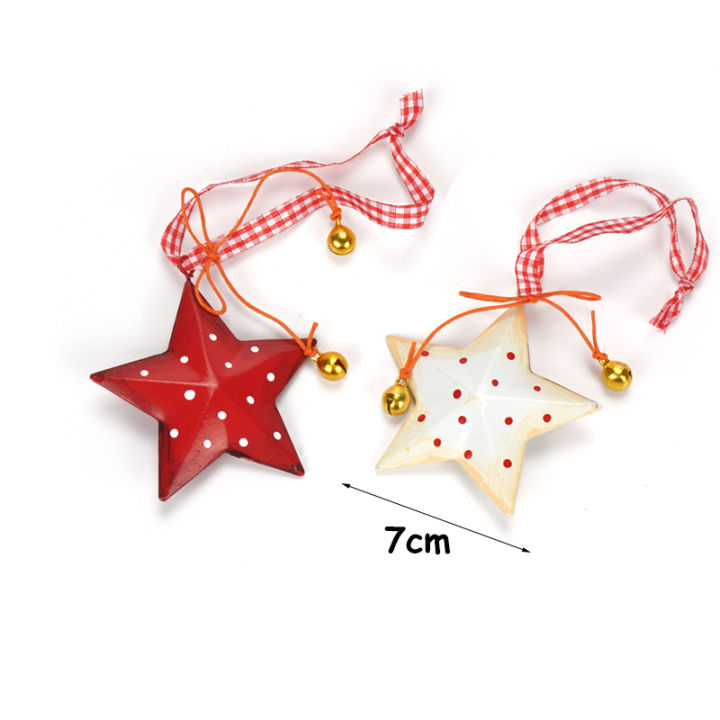 christmas-decorations-for-home-12pcs-vintage-metal-christmas-star-with-small-gold-bell-tree-decoration-2021-ornament-handmand