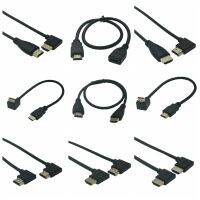 15cm 30cm 50CM 1.5m  Dual HDTV HD Male to Female Converter Up Down Right Left Angled Adapter HDTV Cable for DVD PS3 PC TV Wires  Leads Adapters