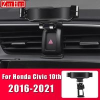 ที่จับโทรศัพท์มือถือแต่งรถสำหรับ Honda Civic 10Th 11Th 2016-2022ตัวยึดที่ตั้งระบายอากาศที่วางมือถือในรถอุปกรณ์เสริม St