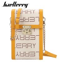 [COD] baellerry womens and vertical large-capacity lock mobile phone bag fashion printing diagonal wholesale