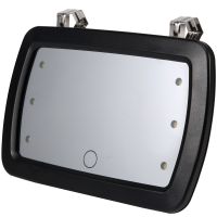 Car Sun Visor Mirror Makeup Sun-Shading Cosmetic Mirror Vanity Mirror Automobile Make Up Mirror with Six LED Lights