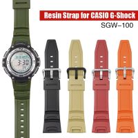 Rubber Resin for G-SHOCK SGW-100 Buckle Sport Men Replace Band SGW100