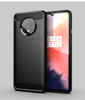 OnePlus 7T เคส OnePlus7T เกราะ,เคสหลังซิลิโคน TPU นิ่มคาร์บอนไฟเบอร์