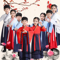 【CW】Hanfu For Boy Girl Traditional Chinese Costume Ancient Dynasty Folk Dress Festival New Year Outfit Tang Suit Cosplay Party Stage