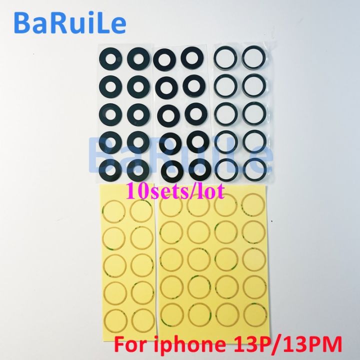 hot-anlei3-baruile-กาวแก้วกล้องมองหลังเลนส์กระจกกล้องถ่ายรูปย้อนหลัง10ชุดสำหรับ-iphone-11-12-13-pro-max-13-mini-อะไหล่สำรองสำหรับซ่อมแซม