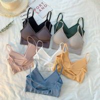 （A So Cute） SeamlessBra ผู้หญิง Push Up Bralette TopShockproofBra ผู้หญิงยิม WorkoutBacklessBra เสื้อกั๊ก