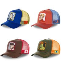 Spot Foreign Trade Explosions Cartoon Street Fighter Baseball Cap Animation Net Cap American Truck Driver Cap Sunshade Wholesale