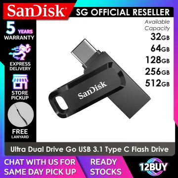 SanDisk Ultra Dual Drive Go USB 3.1 Type C 32GB 150MB/s USB Flash Disk  Memory Stick USB Type A Pendrive For Phone/Tablets/PC 