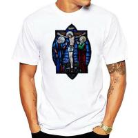 Stained glass t-shirt - Crucifixion of the King Catholic Jesus S-5XL jacket croatia leather tshirt jacket croatia leather top