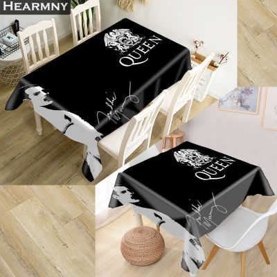 HEARMNY Queen Band Tablecloth 3D Oxford Fabric SquareRectangular Dust-proof Table Cover For Party Home Decor Covers