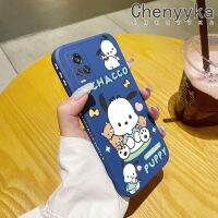 เคส Chenyyyka สำหรับ Vivo V20 Pro S7ลายลูกสุนัข Pochacco บางสร้างสรรค์เคสโทรศัพท์ดีไซน์ใหม่ป้องกันขอบสี่เหลี่ยมเคสนิ่มเคสปลอกซิลิโคนกันกระแทก