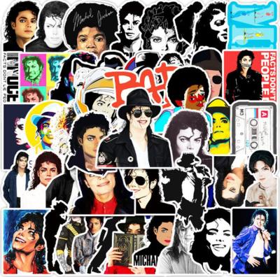 10/30/50pcs  International Pop Superstar Michael Jackson Graffiti  Stickers  Waterproof Skateboard  Crazy Fans Travel Suitcase Stickers Labels