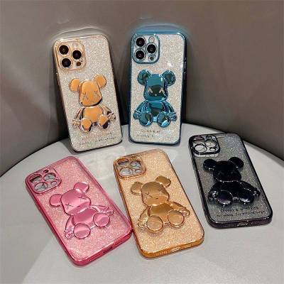 เคสหมีกากเพชร iPhone Samsung รุ่น i7 i8 iSE/2020 i6plus i6Splus i7plus i8plus iXR i11 i11promax i12 i12promax i13 i13pro i13promax i14 i14pro i14plus i14promax   A13/5G A04s A03 A04 A23 A53/5G