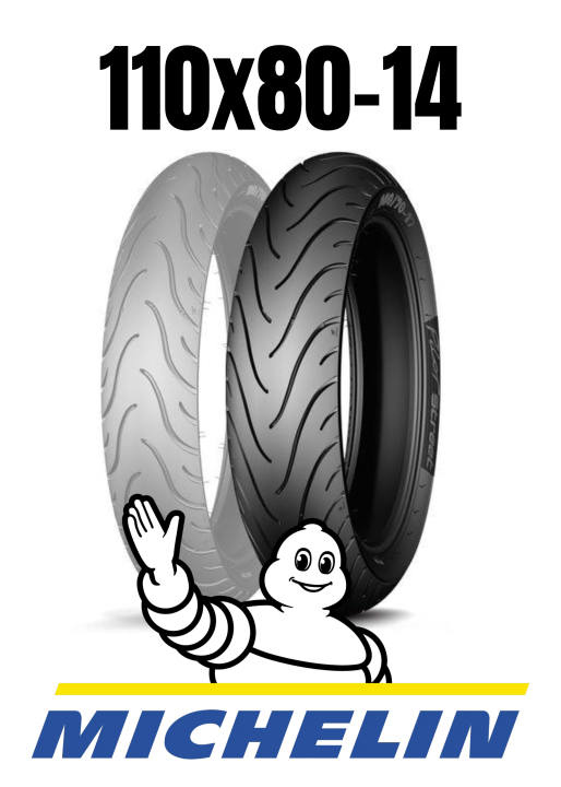 Bundle Set Michelin Motorcycle Tires RA 90/90 14 and 110/80 14