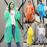 【CW】 New Reusable Transparent Long Raincoat Men Women Waterproof Rainwear Outdoor Jacket Unisex Cycling Hiking Rain Gear Coat