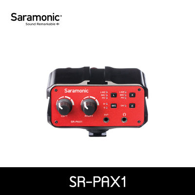 Saramonic มิกเซอร์ SR-PAX1 ไมค์ 3 x 3.5mm และ 2 x XLR, 6.35m พร้อมช่อง 3.5mm สำหรับ moniter เสียง