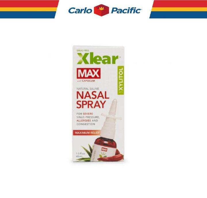 Xlear Max Natural Saline Nasal Spray 1.5oz Lazada PH