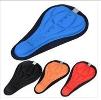 【LZ】◇  3D Gel Bicicleta Assento Saddle Pad Soft Bike Saddle Seat Cover Almofada de espuma confortável Ciclismo Saddle Acessórios para bicicletas