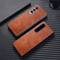 Case for Samsung Galaxy Z Fold 4 Fold4 zflod3 5G Crocodile Pattern Leather back cover for galaxy z fold4 fold 4 3 zflod4 case