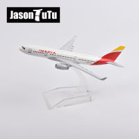 JASON TUTU 16ซม. Iberia Airlines Airbus A330เครื่องบินรุ่นเครื่องบินรุ่นเครื่องบิน Diecast โลหะ1400 Scale เครื่องบิน Dropshipping