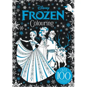 2 Coloring Book Set with Over 100 Stickers (Bundle Includes 2 Frozen Coloring Books)