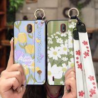 Anti-dust Durable Phone Case For Nokia C1 Original Wrist Strap Wristband Silicone Soft Fashion Design Soft Case cute