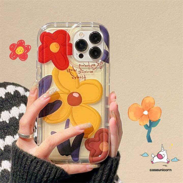 เคสโทรศัพท์มือถือ-นิ่ม-กันกระแทก-ลายดอกไม้-สีน้ํามัน-สไตล์เกาหลี-สําหรับ-iphone-14-max-13-12-xr-7plus-7-8-6-6s-x-xs-8plus-2020