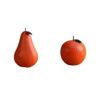 Nordic Fruit Sculpture for Interior Home Decor Modern Resin Apple Pear Statue Figurine Cabinet Home Decoration Gift