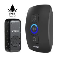 ☃✆ KERUI Wireless Doorbell Waterproof OutDoor Smart Home Door Bell Welcome Melodies Chime Kit LED Flash Security Alarm For House