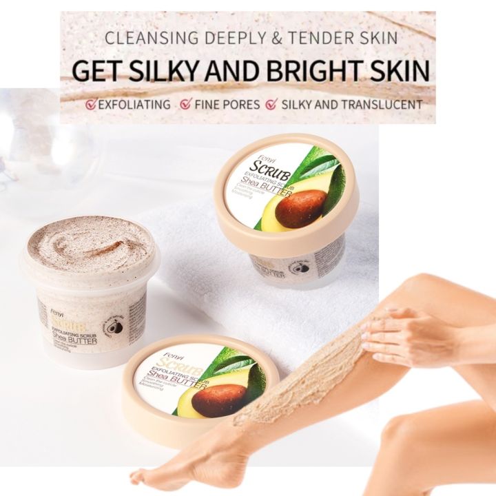 Body Scrub Avocado Scrub Shea Exfoliating Cream Whitening Panglinis ng ...