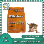 HN- Thức ăn cho mèo Minino 480g dành cho mèo mọi lứa tuổi vị cá ngừ