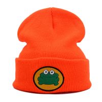 [Hana Clothing Store] คอสเพลย์น่ารักการ์ตูน TV Parappa The Rapper Frog หมวกถักหมวก Unisex