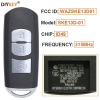 Diykey Fcc: Wazske13d01รุ่น: Ske13d01 315Mhz 3บนทดแทนกุญแจรีโมทศิลปะชิป Id49สำหรับ Mazda